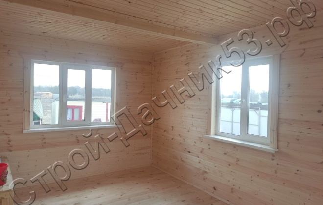 4 Каркасно-щитовой дом Д-3, 9х8.5м, 67.5 М², Московская область, Можайский район, деревня Старое Село. (12)